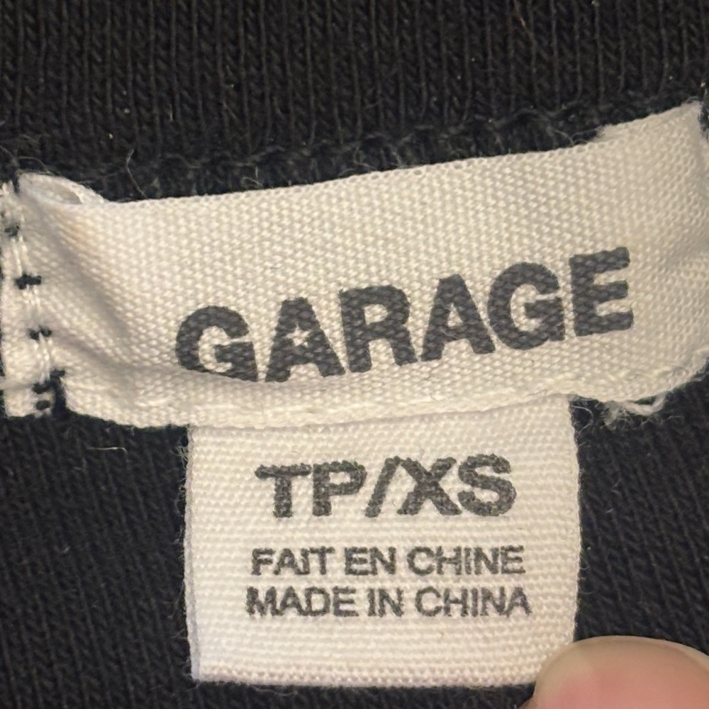 Garage Black Crop Tee with Red Cherry Graphic - Picture 2 of 11